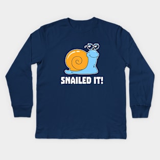 Snailed It Kids Long Sleeve T-Shirt